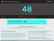 Tablet Screenshot of aktuelle-kalenderwoche.org